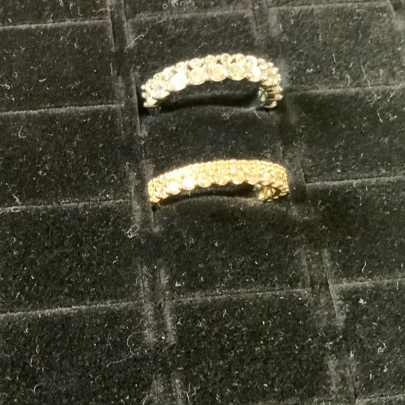 NORDSTROM RACK Two-Tone Pavé CZ Ring Set - Picture 6 of 12